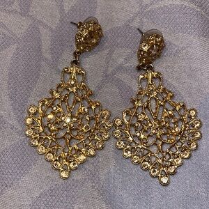 Gold earrings